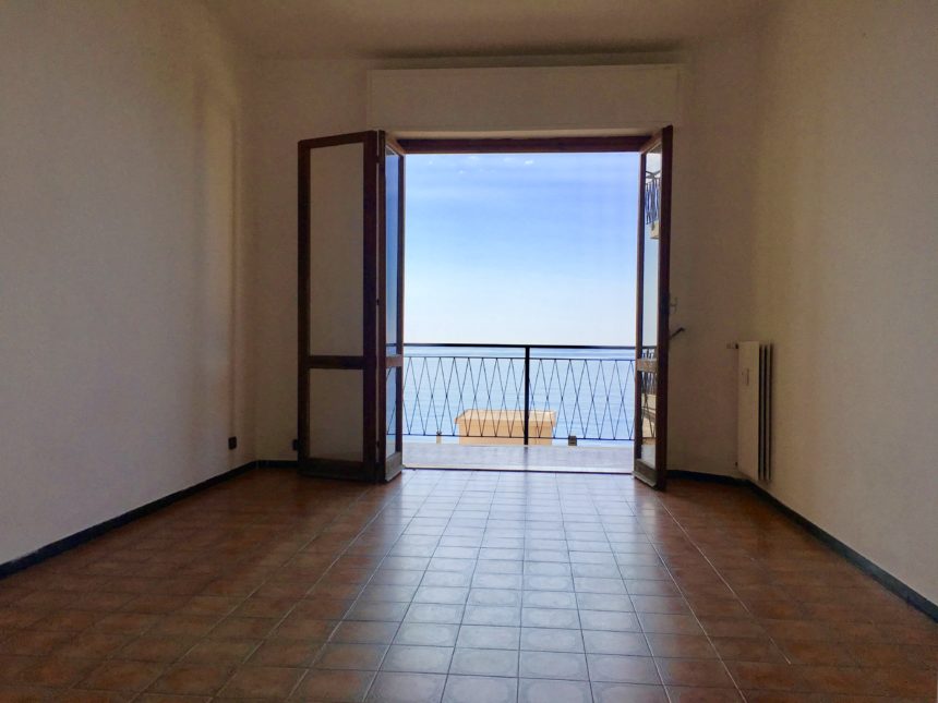 Cogoleto, appartamento vista mare - La vista dal soggiorno