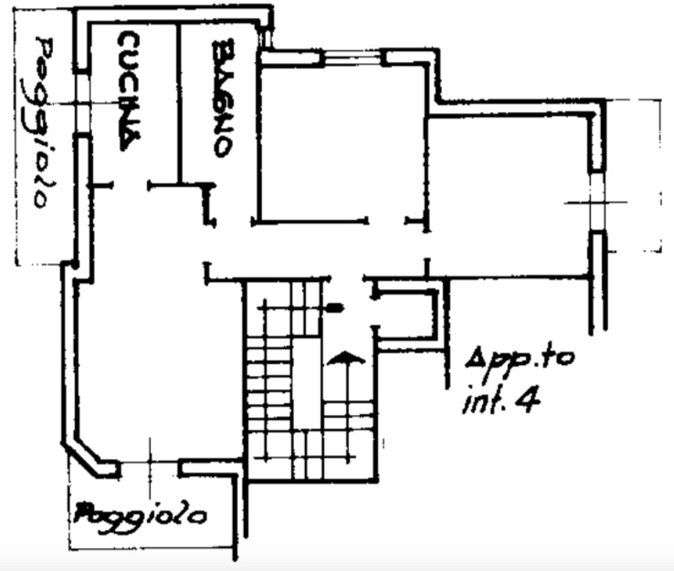 Cogoleto, appartamento vista mare - Planimetria