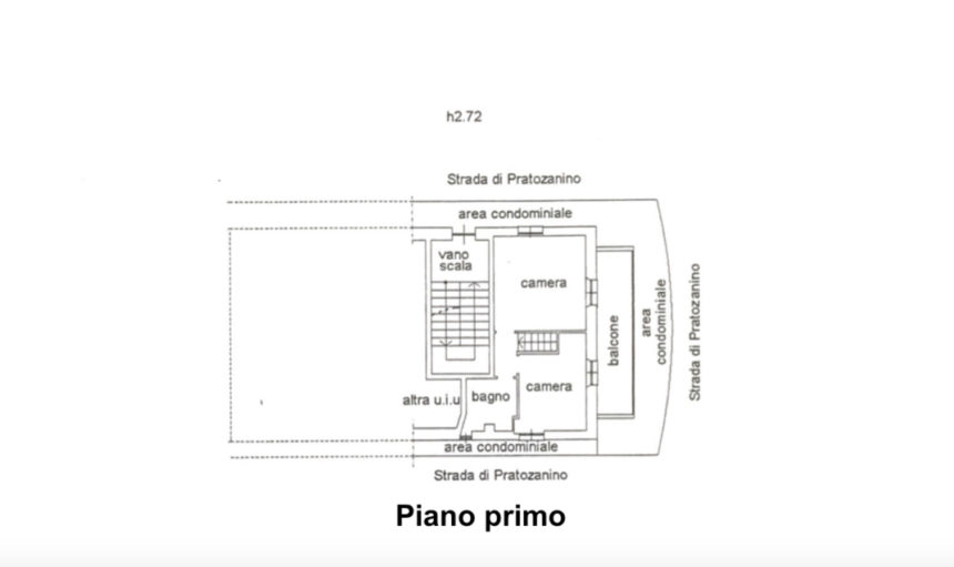 Appartamento su due piani a Cogoleto - Planimetria piano primo